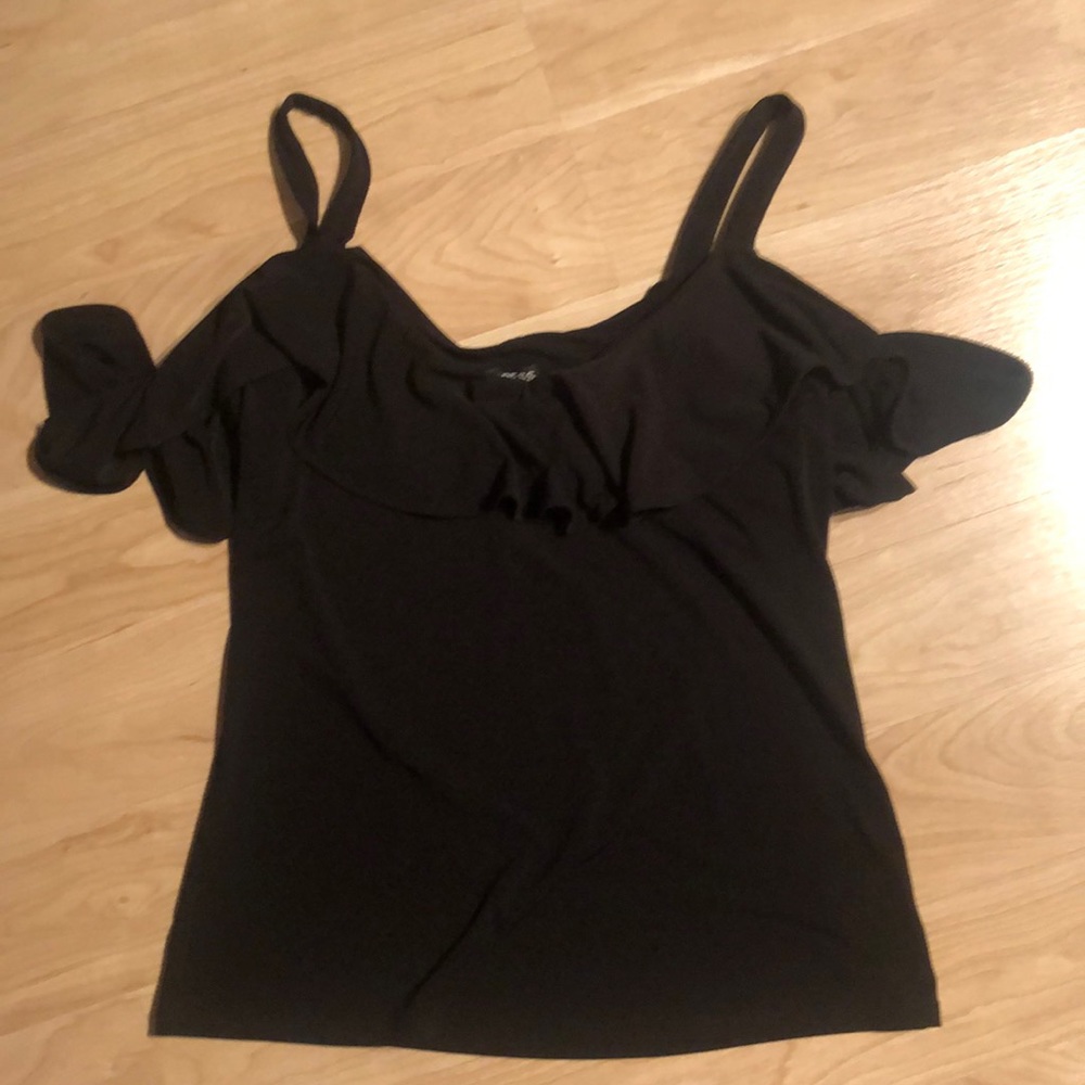Never worn Express ruffled top